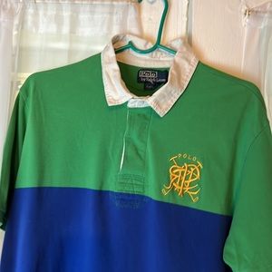 Polo Ralph Lauren Custom Fit Crossed Mallets Polo Rugby Men’s XL Color Block